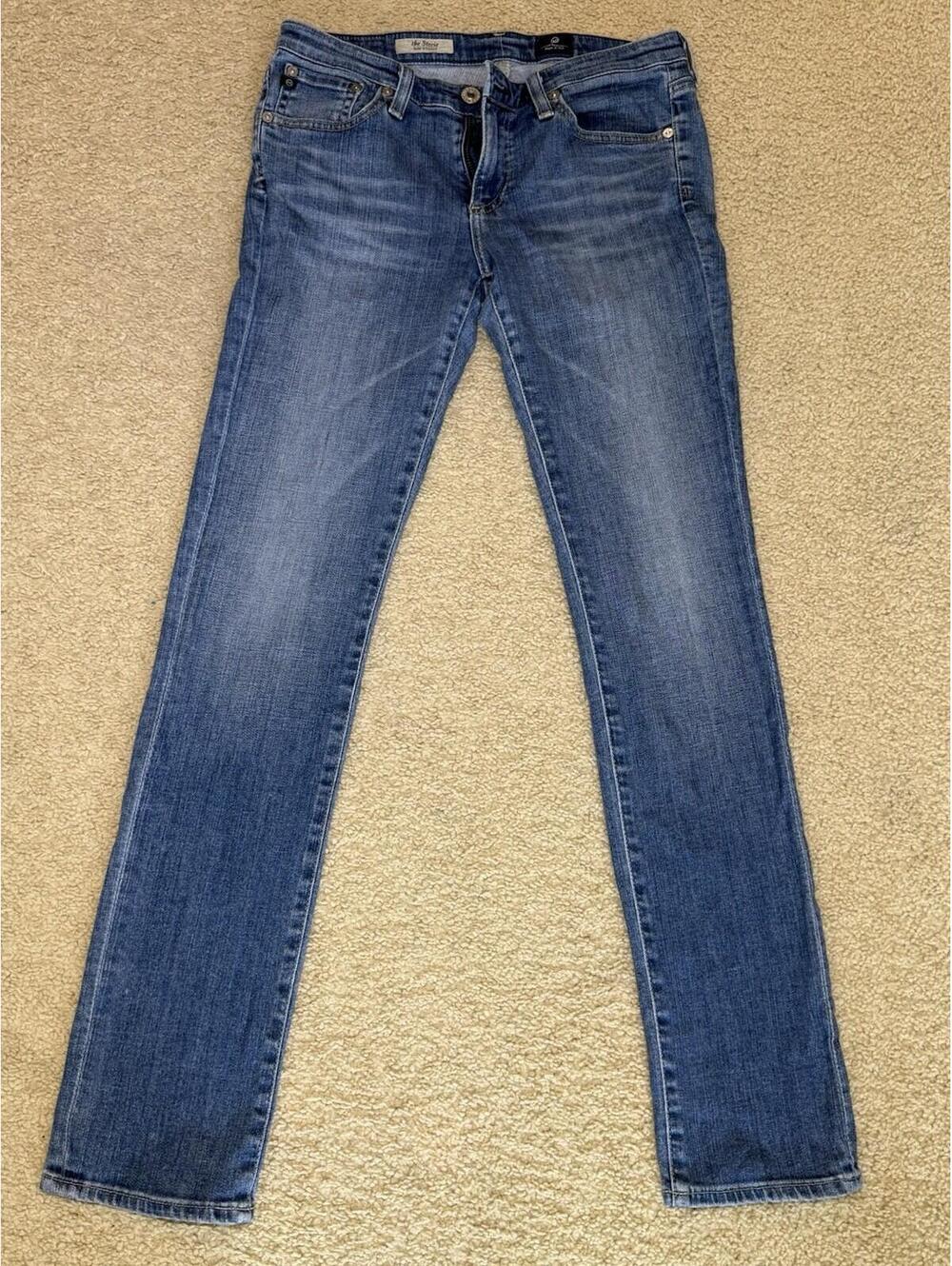AG Adriano Goldschmied The Stevie Slim Straight Jeans Womens 27R USA
